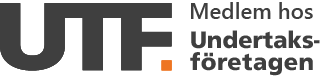 utf-logo-symbol-liggande-vit-bg Medlemslogotyp för Undertaksföretagen
